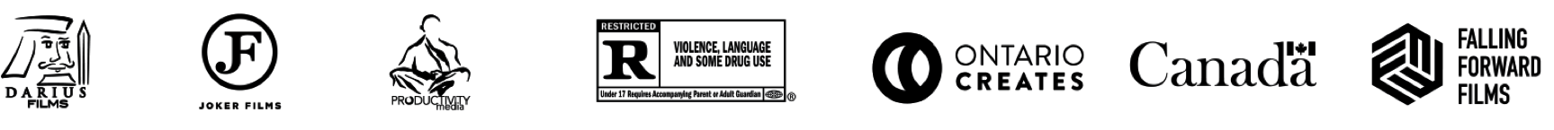 A collection of legal and credit logos for The Baker